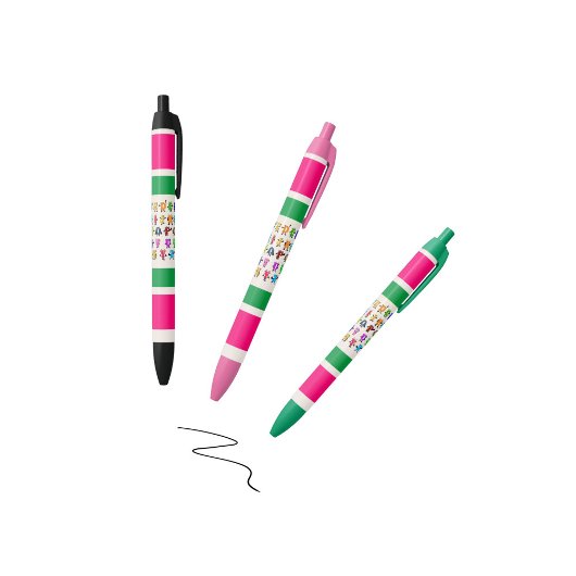 ABCアルファベット 黒ボールペン