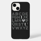 ABCアルファベットiPhoneケース Case-Mate iPhoneケース (裏面)