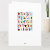 ABCアルファベ学ットの便り学物 サンキューカード (裏面)