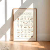 ABCウォールアートポスターアルファベットヴィンテージキッズAbc ポスター