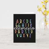 Abcエレメンノ幼稚園先生かわいいギフトバックT カード (黄色い花)