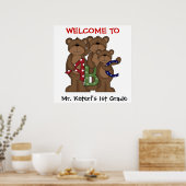 ABCカスタムベアーズスクールウェルカムポスター ポスター (キッチン)