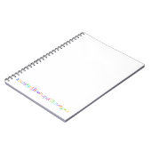 ABCカラフルレインボークレヨン子供の手書き ノートブック (左側)