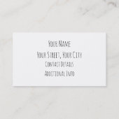 ABCカラフルレインボークレヨン子供の手書き 名刺 (裏面)