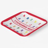 ABCガールベビーシャワー紙プレート ペーパープレート (傾斜あり)