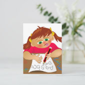 Abcガール ポストカード (スタンド正面)