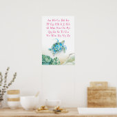 ABCキッズポスター熱帯ウミガメ ポスター (キッチン)