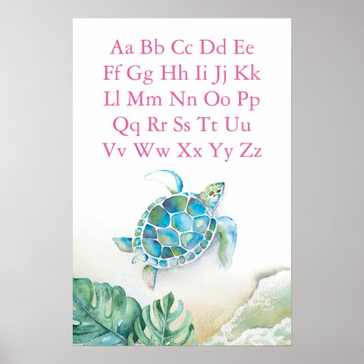 ABCキッズポスター熱帯ウミガメ ポスター (正面)