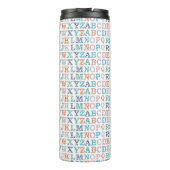 ABCクテカラフルス子供部屋アルファベット タンブラー (裏面)