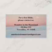 ABCクリスチャンシンプル・福音書のアウトリーチとしての救済の 名刺 (裏面)