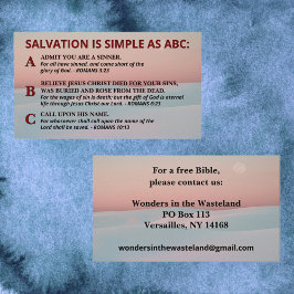 ABCクリスチャンシンプル・福音書のアウトリーチとしての救済の 名刺