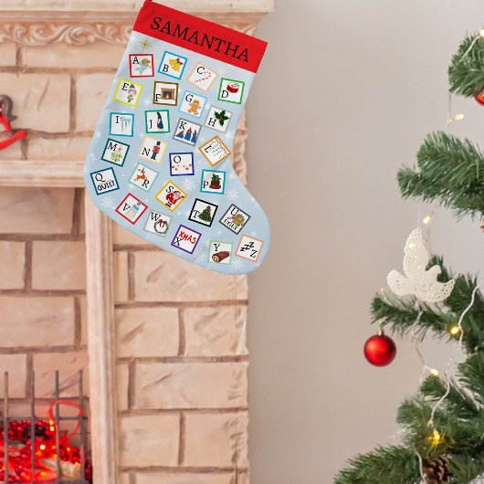 ABCクリスマスストッキング ラージクリスマスストッキング