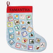 ABCクリスマスストッキング ラージクリスマスストッキング (正面)