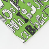 ABCグリーン フリースブランケット (角)