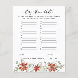 ABCゲーム |フローラカボチャ赤ちゃんシャワーゲーム