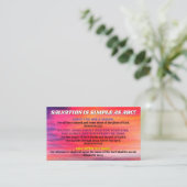 ABCゴスペルクリスチャンKJV聖なる書物、 経典 名刺 (スタンド正面)