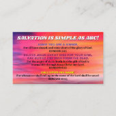 ABCゴスペルクリスチャンKJV聖なる書物、 経典 名刺 (正面)