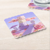 ABCシュールレアルの夢のような風景コースター ペーパーコースター (アングル)