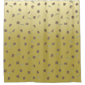 ABCゼブラサファリツリーグラデーション新学期 シャワーカーテン (正面)