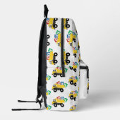 ABCダンプトラック建築トラックスクール プリントバックパック (左)