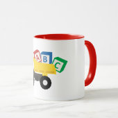 ABCダンプトラック建築トラック マグカップ (正面右)