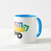 ABCダンプトラック建築トラック マグカップ (正面右)