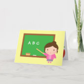 ABCチャルクボード、ありがとう、先生感謝 サンキューカード (正面)