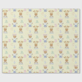 ABCテディベア ラッピングペーパー (フラット)