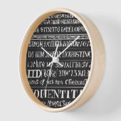 abcデザインの時計を綴る 壁時計 (傾斜)