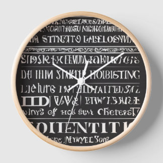 abcデザインの時計を綴る 壁時計