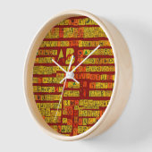 abcデザインの時計を綴る 壁時計 (傾斜)