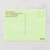 ABCネオンレターの本の虫とサイトはがき ポストカード (裏面)