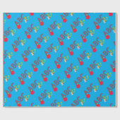 ABCブックウォームパターン ラッピングペーパー (フラット)