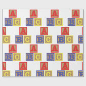 ABCブロック ラッピングペーパー (フラット)