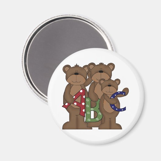 ABCベア マグネット (正面/裏面)