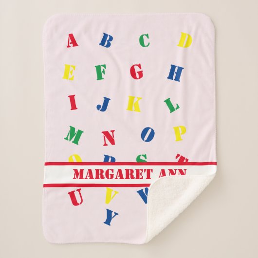 ABCベビーガールシャーパブランケット シェルパブランケット (正面)