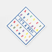 ABCベビーシャワーペーパーナプキン スタンダードランチョンナプキン (角)