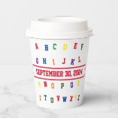 ABCベビーシャワー紙カップ 紙コップ (裏面)