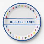 ABCベビーシャワー紙プレート ペーパープレート (正面)