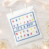 ABCベビーシャワー フェイバーバッグ (クリップ留めされた状態)