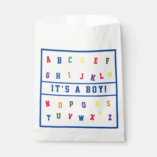 ABCベビーシャワー フェイバーバッグ (正面)