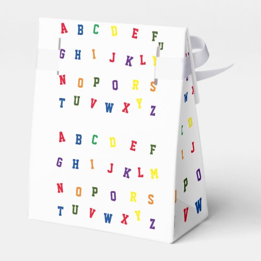 ABCベビーシャワー フェイバーボックス (裏面サイド)