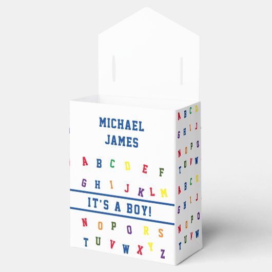 ABCベビーシャワー フェイバーボックス (オープン)