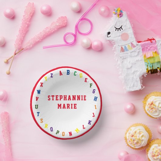 ABCベビーシャワー ペーパーボウル (パーティー)