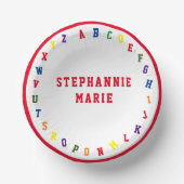 ABCベビーシャワー ペーパーボウル (正面)