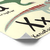 ABCポスター恐竜アルファベットキンダーツマー ポスター (角)