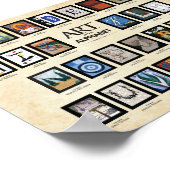 ABCポスター – アルファベットのアート ポスター (角)