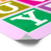 ABCポスター（ピンク） ポスター (角)