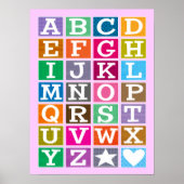 ABCポスター(ピンク) ポスター (正面)