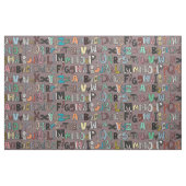 ABCモカ数々のー ファブリック (ファットクウォーター)